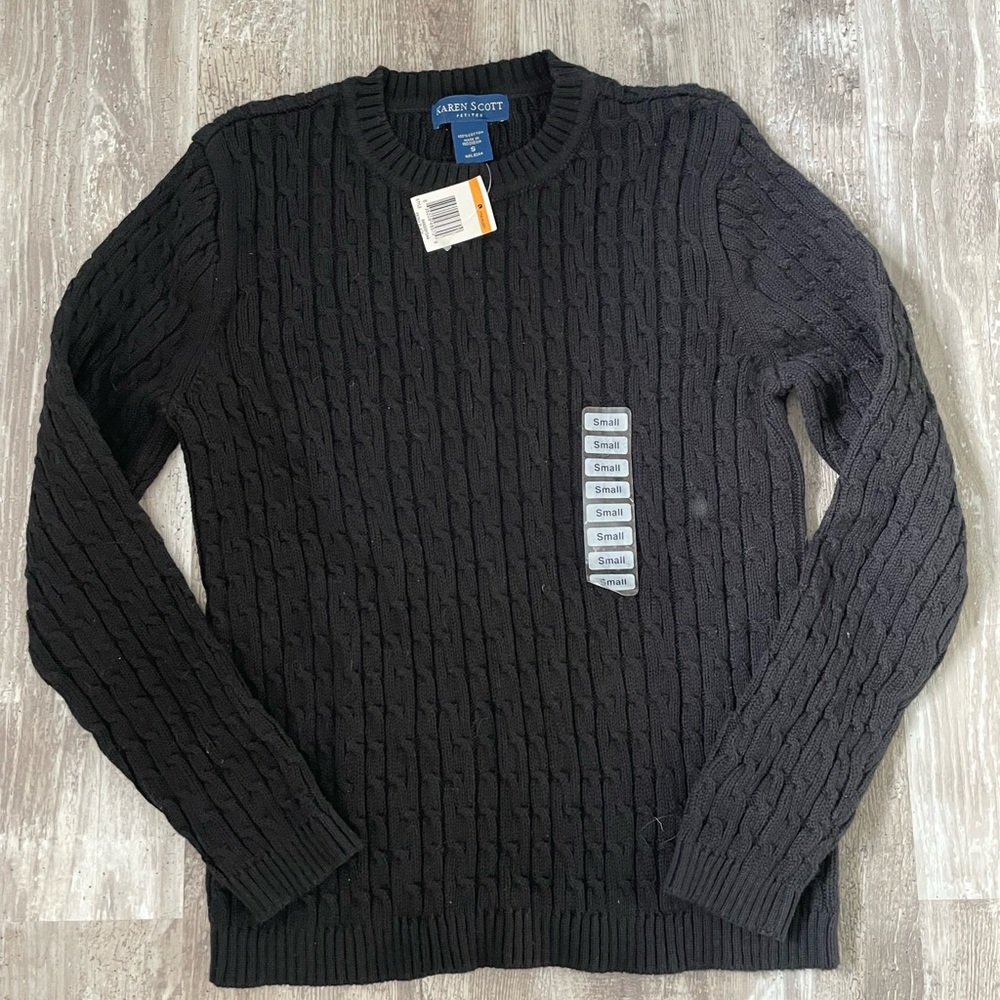 Cable knit sweater
